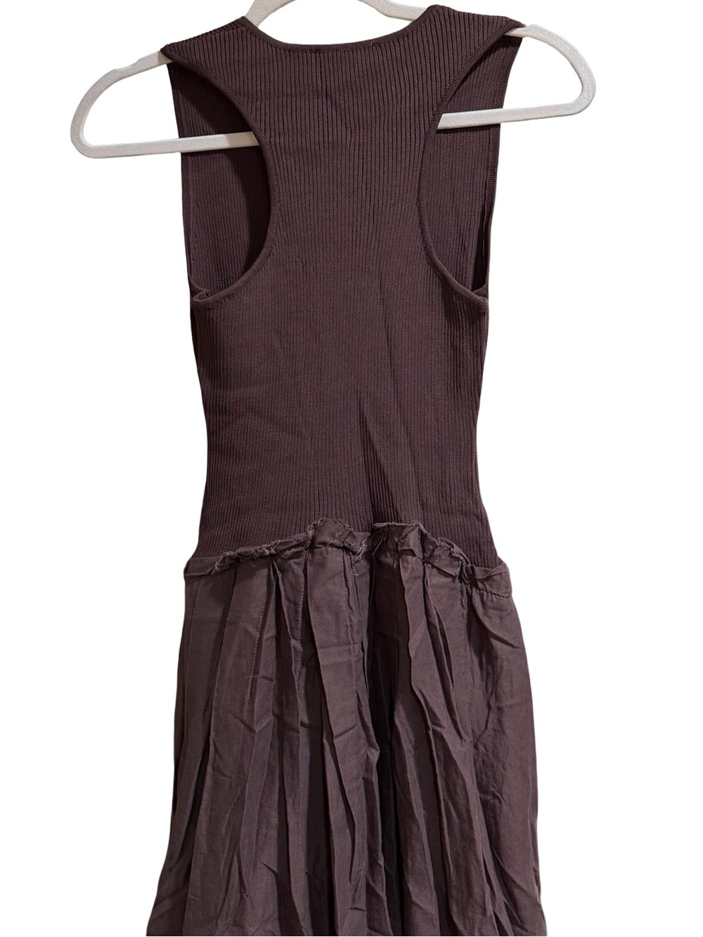 ๐ค DISSH Holly Bitter Choc Hybrid Midi Dress Size 4 Brown Minimalist Dress - Picture 12 of 16